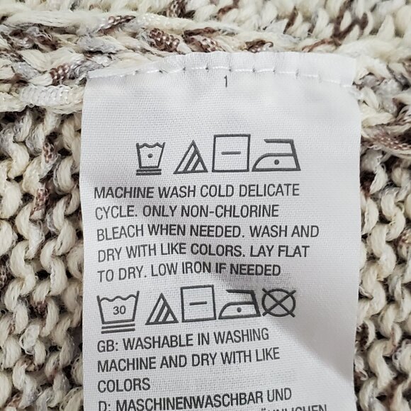 Naturals d & co. Open Front Chunky Knit Short Sleeve Tunic Cardigan NWOT Size 1X - Picture 15 of 16